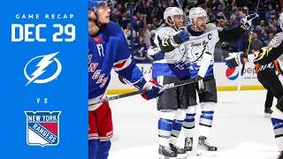 RECAP: Rangers @ Lightning 12/29/22 | WHAT. A. GAME.