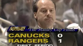 Classic: Canucks @ Rangers 05/31/94 | Game 1 Stanley Cup Final 1994