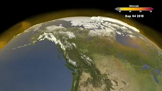 NASA Methane over Alaska, Canada