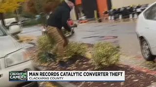 Catalytic converter theft caught on camera in Clackamas County
