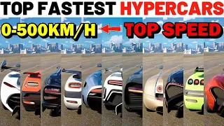 Top Fastest Hypercars in The Crew Motorfast