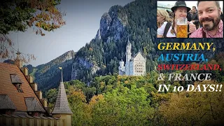 Travel through Germany, Austria, Switzerland, & France in ONLY 10 DAYS! | Trains Only | Oktoberfest!