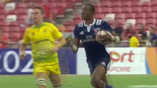 (HD) Singapore 7s Cup Semi Final | USA v Australia | Full Match Highlights | Rugby Sevens