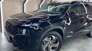 Hyundai Santa Fe - бронирование зон риска полиуретановой пленкой, антихром, тонировка фар