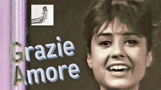 GIGLIOLA CINQUETTI: 💝"GRAZIE AMORE" Live sketch with Ubaldo Lai -  "IO, GIGLIOLA" 1966 (⬇️Lyrics*)