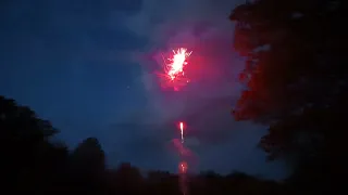 Nice fireworks on a beautiful day