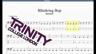 Blitzkrieg Bop (2012 Syllabus) Trinity Initial Grade Bass