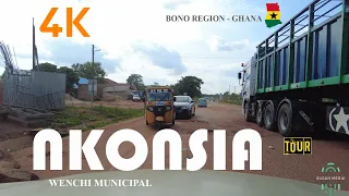 Nkonsia Drive Tour in the Wenchi Municipal Bono Region of Ghana 4K  #nkonsia #wenchi #ghana