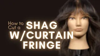 How to Cut and Style a Shag with Curtain Fringe | Easy Tutorial