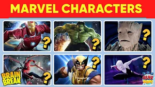 Guess The Marvel Character In 5 Seconds | Quiz Brain Break