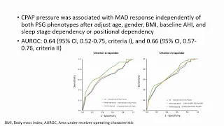 MAD treatment with CPAP pressure and polysomnographic phenotype - Video abstract [ID 351027]