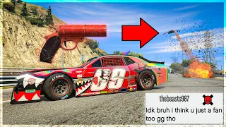 Trolling Cargo Griefers With A HOTRING HELLFIRE on GTA Online!