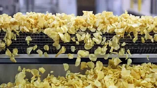 Amazing Automatic Potato Chips Production Line Modern Food Processing Machines Technology