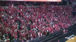 Washington Capitals fans celebrate first goal of Game 7 win