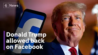 Donald Trump allowed back on Facebook but will he return?