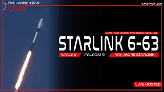 LIVE! SpaceX Starlink 6-63 Launch