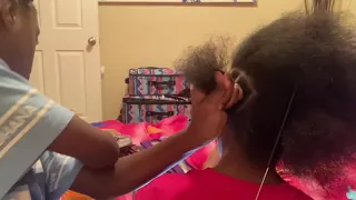 Doing my sister hair)must watch ☺️)