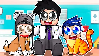 VIDA DE CACHORRO E GATO NO ROBLOX PET PARTY - Brancoala Games