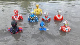 Ultraman Zero Dan Ultraman Blue Tenggelam di Lumpur, Ultraman Agul dan Ultraman Mebius Takut
