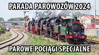 PARADA PAROWOZÓW 2024. Widowisko i pociągi z parowozami dookoła Wolsztyna!