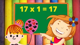 17x1=17 | Table of seventeen 17 Tables Song | Maths Multiplication Table of 17 | 17 ka pahada