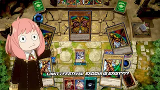 PULLED OUT 1% CHANCE EXODIA IN LIMIT 1 FESTIVAL MASTER DUEL!