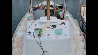 Реставрация нашей парусной яхты на воде -посылка от подписчика