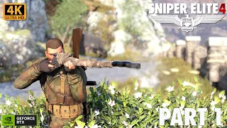 Sniper Elite 4 - PART 1 - San Celini Island (Campaign) | PC | 4K UHD | RTX 4090 | No Commentary