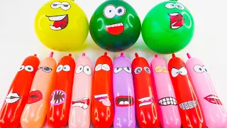 MAKING SLIME WITH MANY FUNNY LONG BALLOON AND GLITTER ! SATISFYING SLIME VIDEOS #36