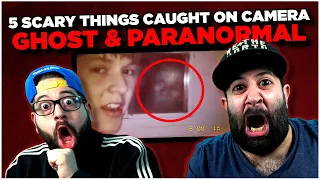 5 Scary Things Caught On Camera : Ghosts & Paranormal | JK BROS CACA REACTION!!