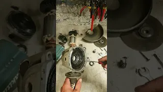 Repairing a Makita GA9040S grinder that sounds bad.