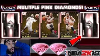 THROWBACK PLAYOFF MOMENTS PACK OPENING JUICED WITH MULTIPLE PINK DIAMONDS IN NBA 2K19 MYTEAM