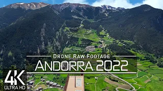 【4K】🇦🇩 Drone RAW Footage 🔥 This is ANDORRA 2022 🔥 Andorra la Vella 🔥 UltraHD Stock Video