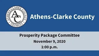 11-09-2020 Prosperity Package Committee