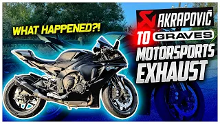 Switching from Akrapovic Exhaust to Graves Motorsports Exhaust on my Yamaha R1 | What Happened?!