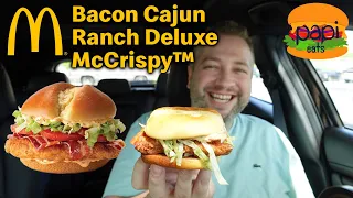 McDonald's NEW Bacon Cajun Ranch McCrispy Review & McNuggets Mukbang