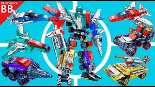 LEGO Combiner Liokaiser ⚡️ Unboxing Speed Build How to make a Robot Transformers 6in1 Qman 1412