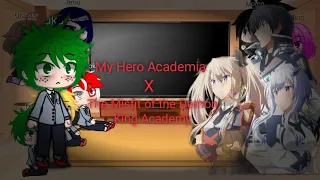 Bnha react to deku as 'Anos Voldigoad' 😈😈, Jirou as ?!!!! and Momo as ?!!!! [Bnha x Maou Gakuin]