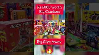 6000 Worth Crackers: HUGE Diwali Give Away! | Biggest Diwali Stash 2022 | Diwali crackers 2022