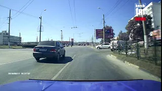 Видео момента сегодняшней аварии на Ворошилова от первого лица