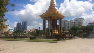 Timelapse video landscape of Phnom Penh City, Cambodia 2017