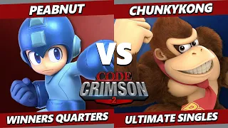 Code Crimson 2 - Peabnut (Mega Man) Vs. ChunkyKong (Wario, Donkey Kong) Smash Ultimate - SSBU