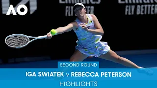 Iga Swiatek v Rebecca Peterson Highlights (2R) | Australian Open 2022