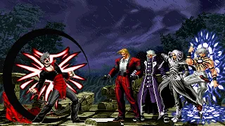 [KOF Mugen] Evil Blood iori Vs Super KOF Bosses