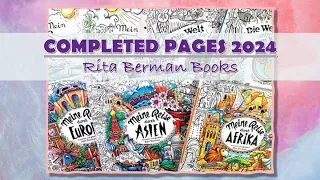 COMPLETED COLOURING PAGES 2024| RITA BERMAN BOOKS | ADULT COLOURING