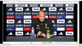 VIDEOCONFERENZA ALLEGRI VIGILIA ROMA JUVENTUS 04 05 2024