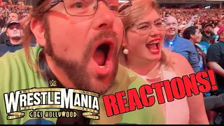 GRIMS WRESTLEMANIA LIVE ARENA REACTIONS