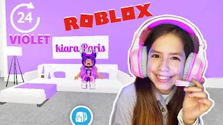 24H VIVRE MANGER UNE SEULE COULEUR VIOLET / ROBLOX/One color challenge // KIARA PARIS🌸