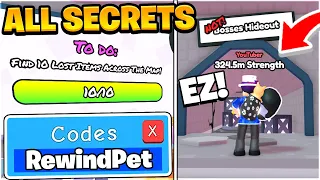 SECRET REWIND EVENT UNLOCK CODES IN ARM WRESTLE SIMULATOR! Roblox