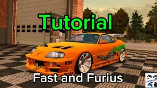 Supra Fast and Furious Tutorial (Vik55gamer) Car Parking Multiplayer
